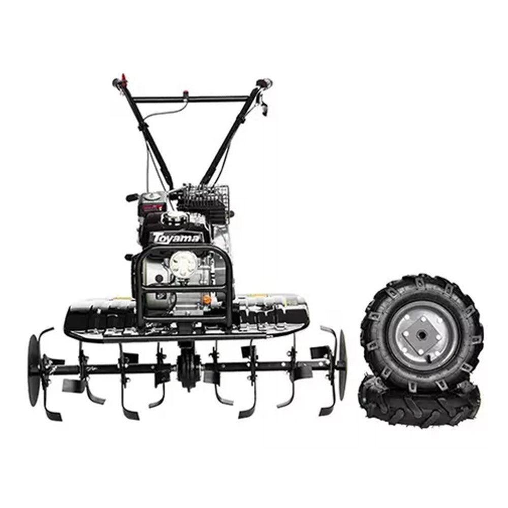 Motocultivador Toyama Gasolina Tt90r-xp-u com Rodas e Enxadas de 90cm 7hp Partida Manual