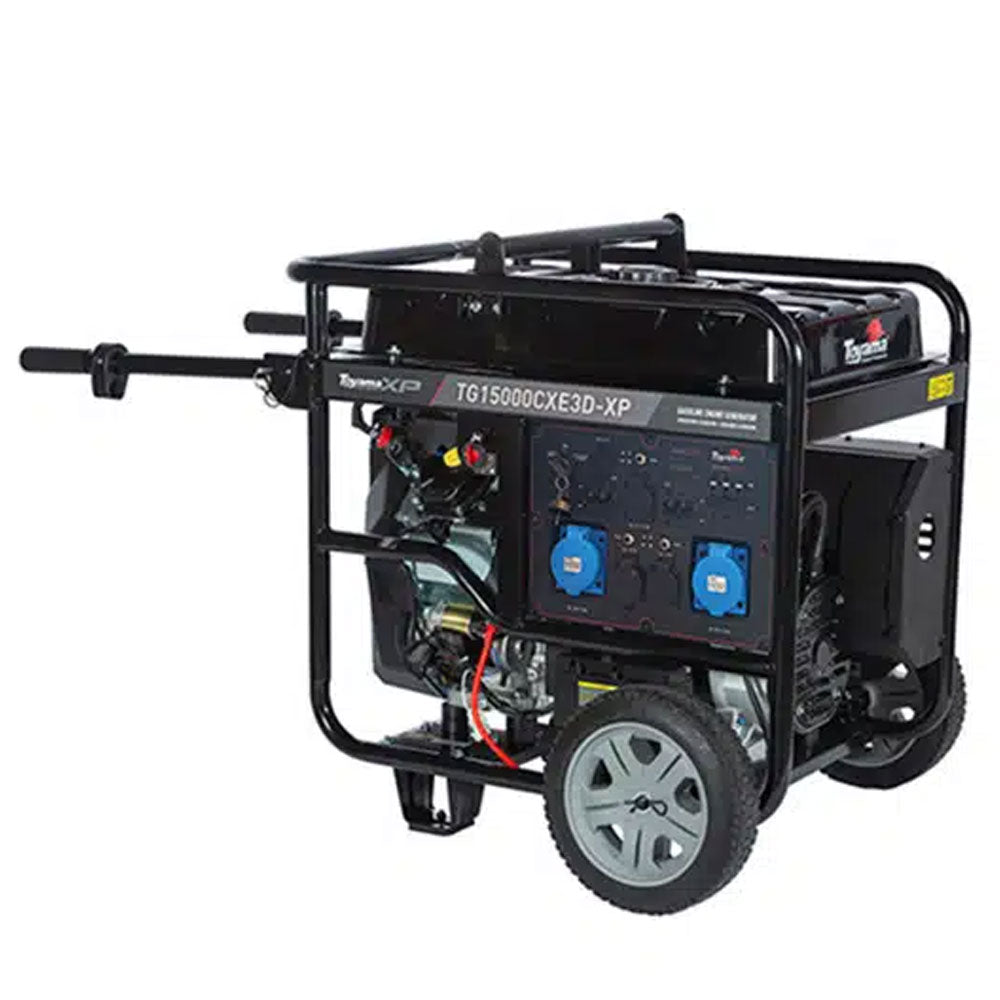 GERADOR DE ENERGIA GASOLINA 17KVA TRIFÁSICO 220V TOYAMA TG15000CXE3D-XP PARTIDA ELÉTRICA