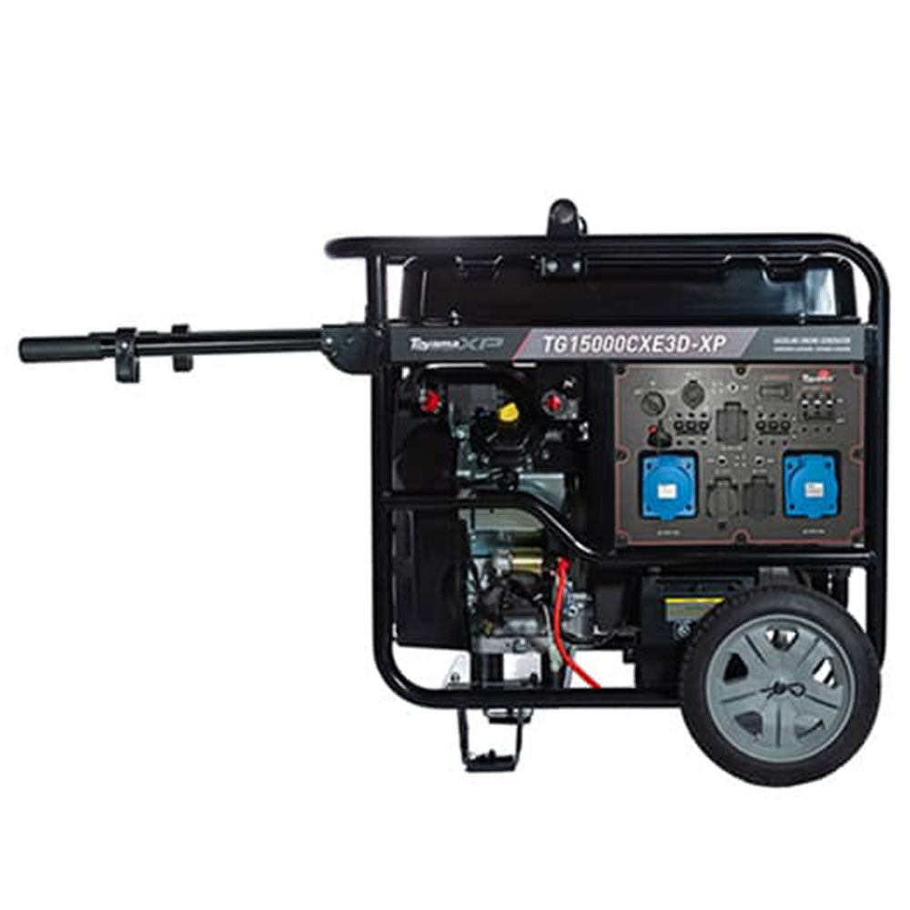 GERADOR DE ENERGIA GASOLINA 17KVA TRIFÁSICO 220V TOYAMA TG15000CXE3D-XP PARTIDA ELÉTRICA