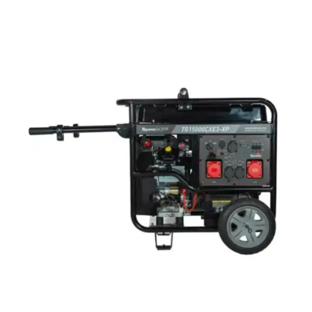 GERADOR DE ENERGIA GASOLINA 17KVA TRIFÁSICO 380V TOYAMA TG15000CXE3-XP PARTIDA ELÉTRICA