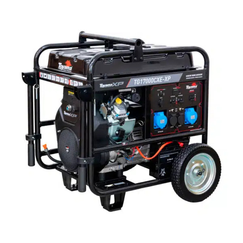 Gerador de Energia a Gasolina TOYAMA TG17000CXE-XP 16kva 4T Monofásico 115/230V Partida Elétrica