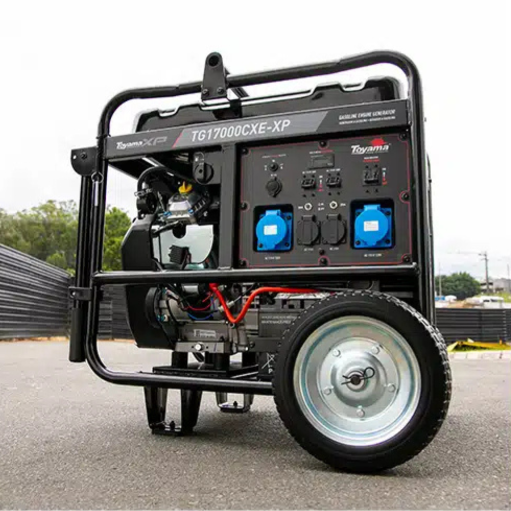 Gerador de Energia a Gasolina TOYAMA TG17000CXE-XP 16kva 4T Monofásico 115/230V Partida Elétrica