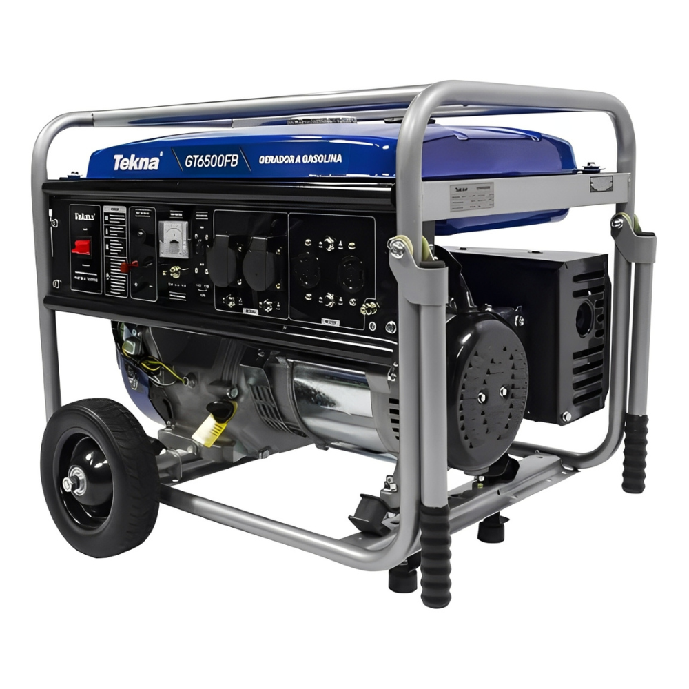 Gerador de Energia a Gasolina 6,0 Kva Bivolt Partida Manual com Avr Gt6500fb Tekna