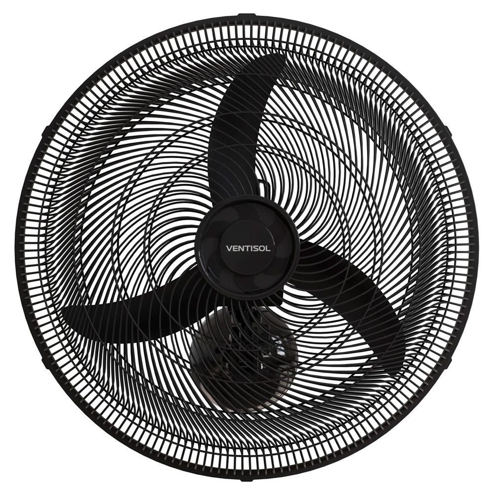 Ventilador de Parede Preto 50cm New 130w 127v Ventisol