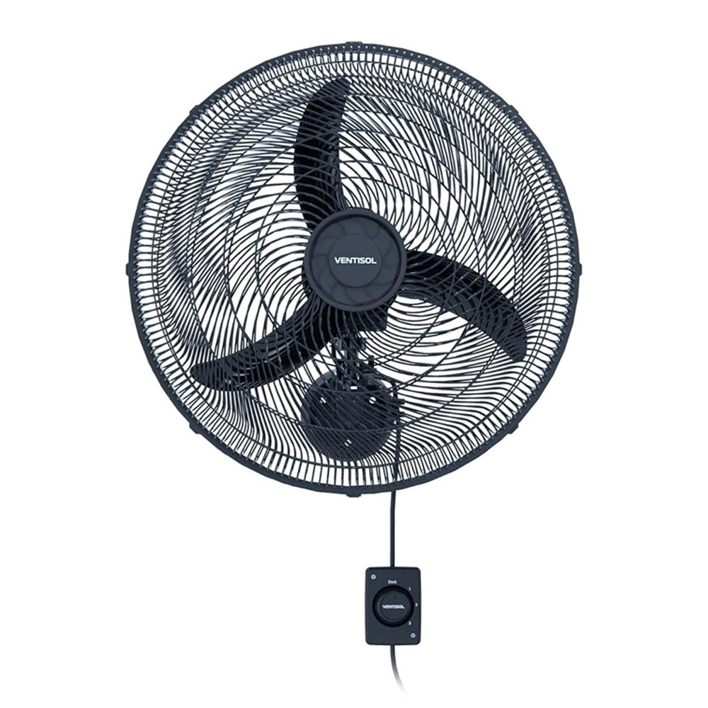 Ventilador de Parede Preto 50cm New 130w 127v Ventisol
