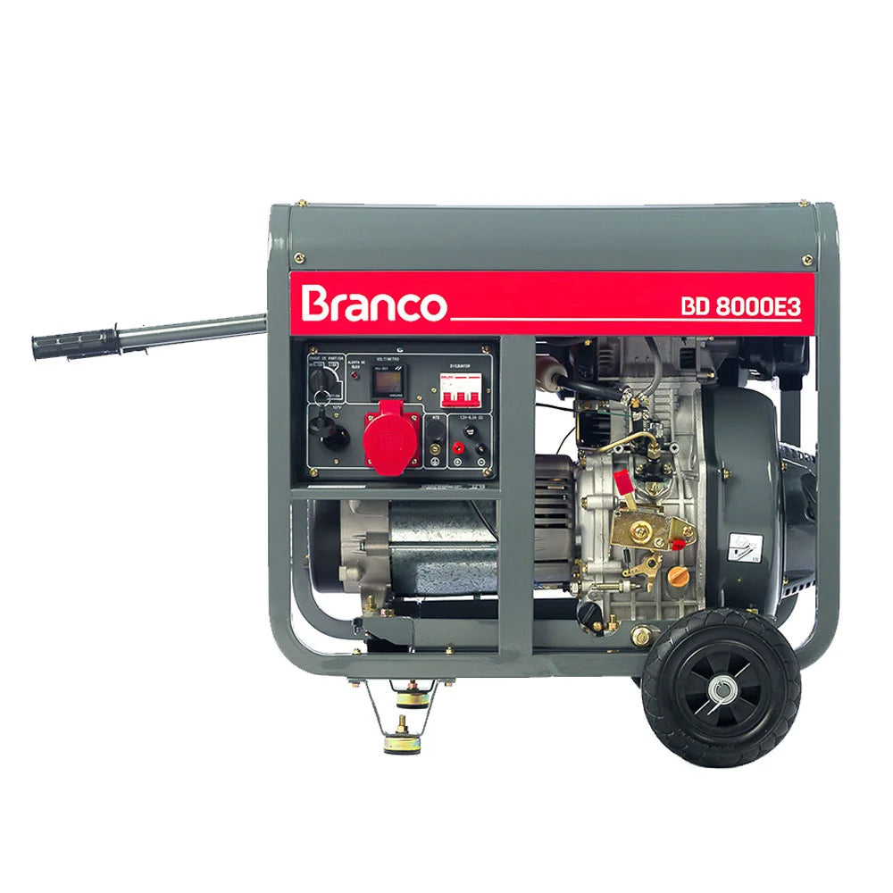 GERADOR DE ENERGIA 8 KVA À DIESEL TRIFÁSICO 220V PARTIDA ELÉTRICA BD-8000E3