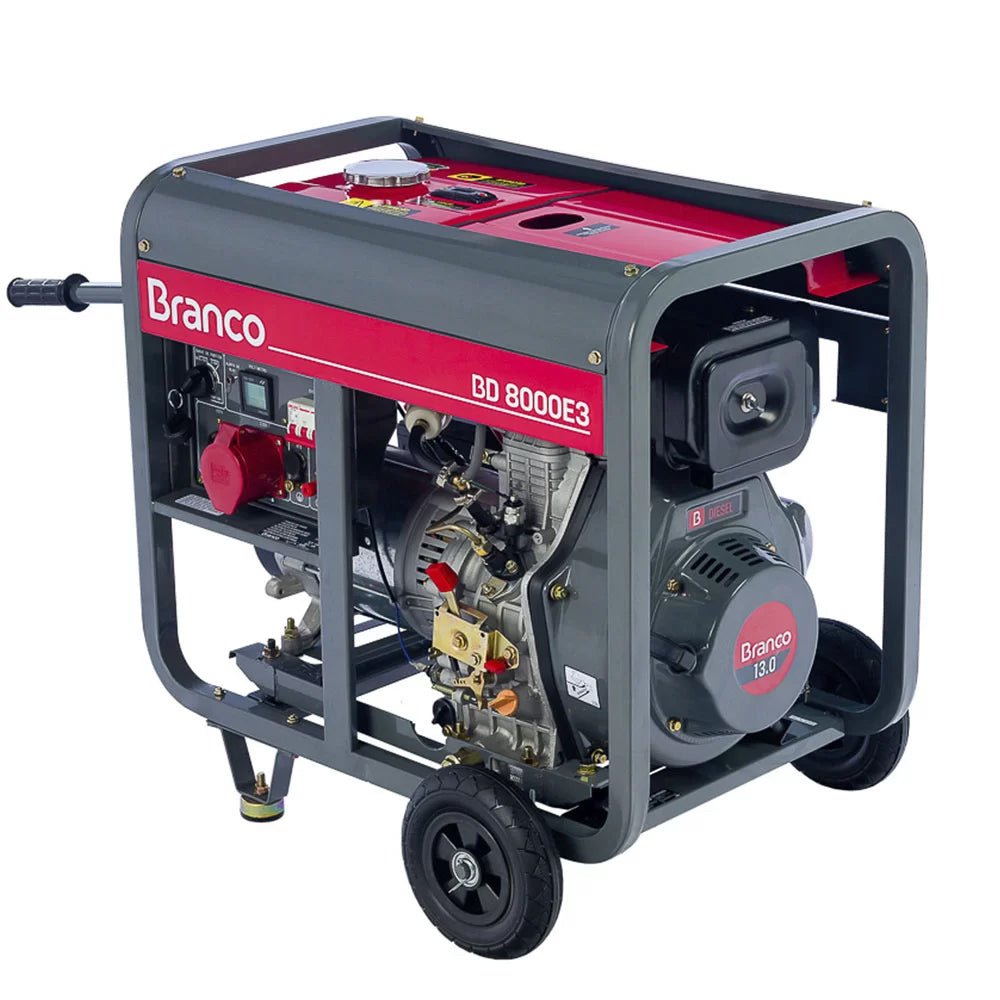 GERADOR DE ENERGIA 8 KVA À DIESEL TRIFÁSICO 220V PARTIDA ELÉTRICA BD-8000E3