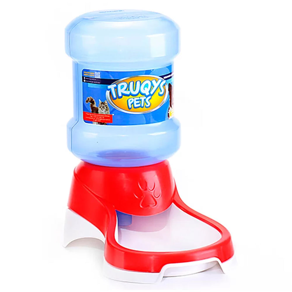 Bebedouro Automático Truqys Pets com Galão Vermelho