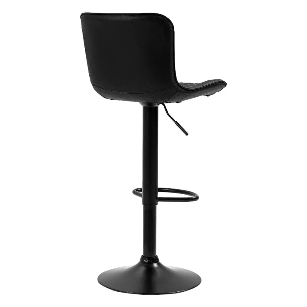 Kit 2 Banquetas Alta para Cozinha Base Preta Giratória Luxo Estofada Pu Bs80 Preta Best