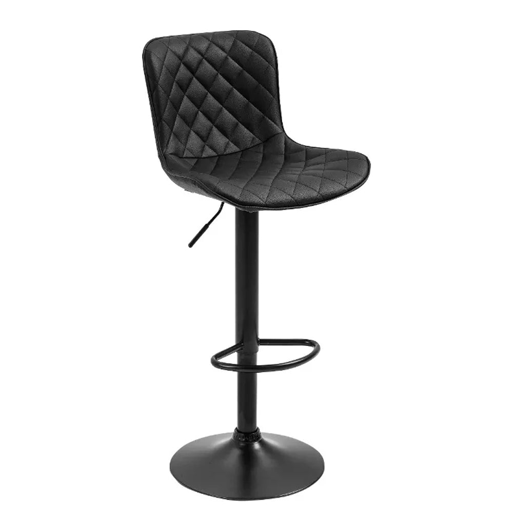 Kit 2 Banquetas Alta para Cozinha Base Preta Giratória Luxo Estofada Pu Bs80 Preta Best