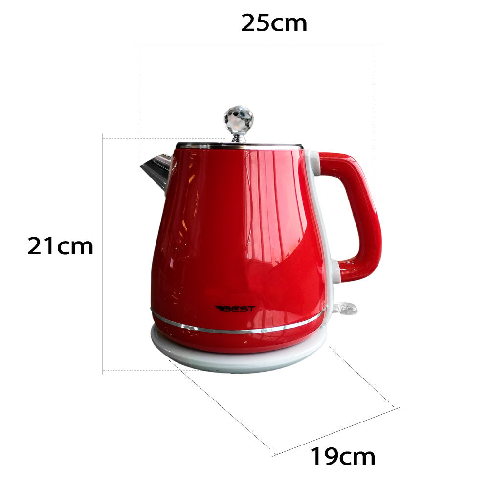 Chaleira Jarra Bule Eletrica Térmica Yd-1830c 127v Vermelha Best