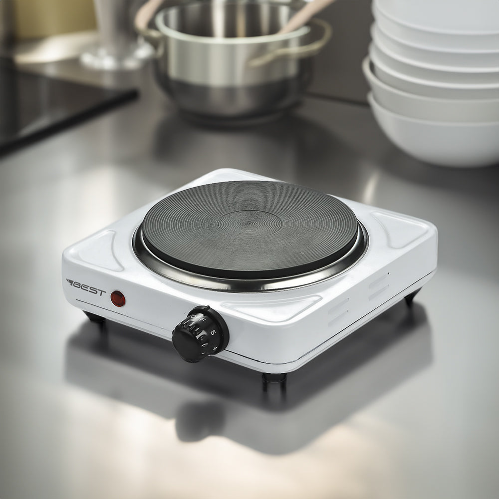 Fogão Portátil de Mesa Eletrico 1 Boca Ad-s102 1000w Branco 220v Best