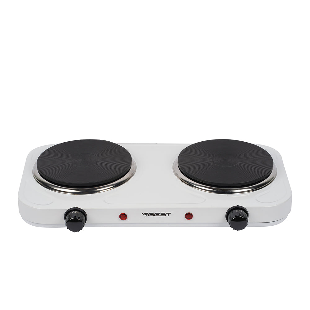 Fogão Portátil de Mesa Eletrico 2 Boca Ad-s201 2000w 220v Branco Best