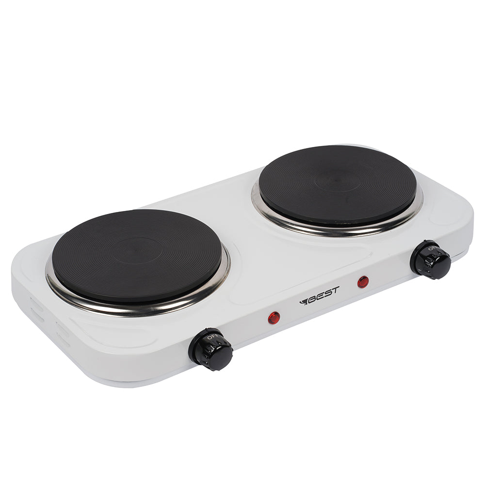 Fogão Portátil de Mesa Eletrico 2 Boca Ad-s201 2000w 220v Branco Best