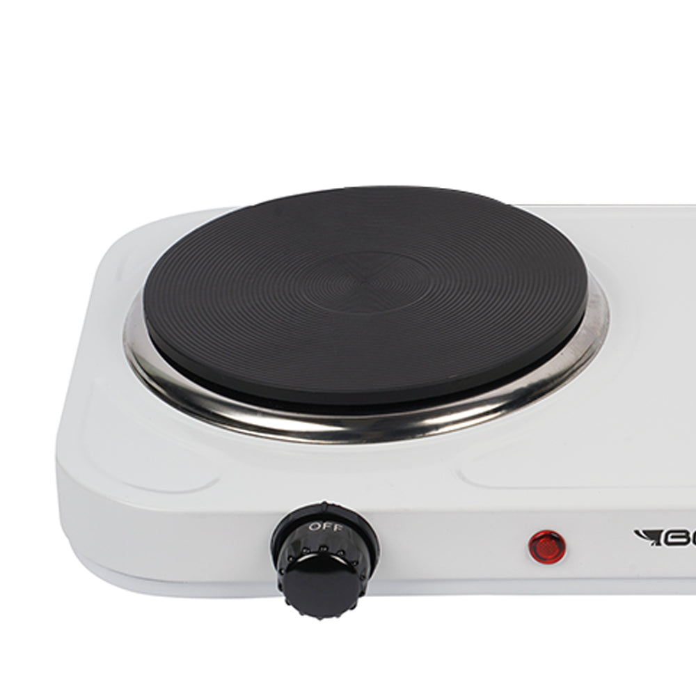 Fogão Portátil de Mesa Eletrico 2 Boca Ad-s201 2000w 220v Branco Best