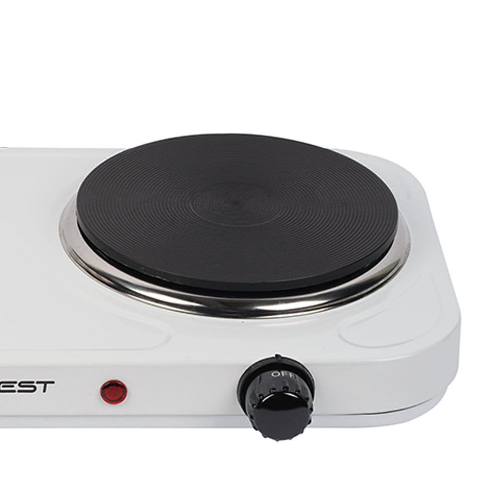 Fogão Portátil de Mesa Eletrico 2 Boca Ad-s201 2000w 220v Branco Best