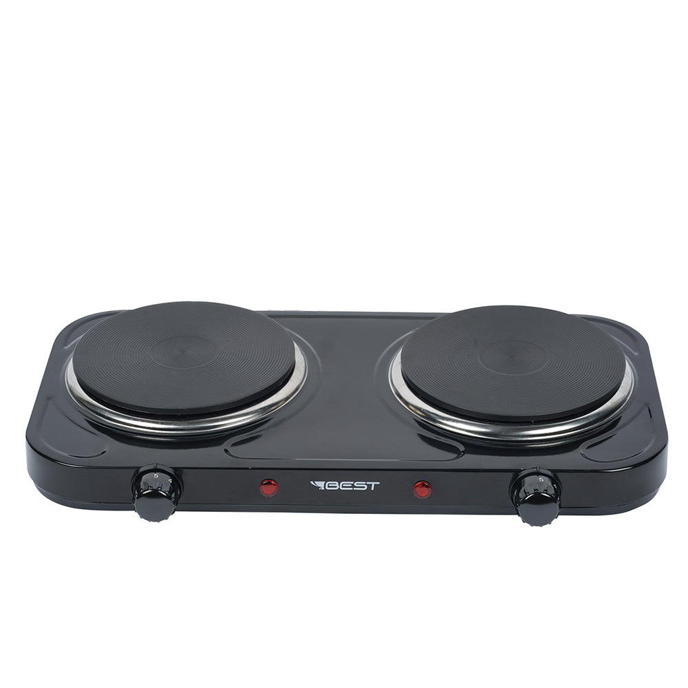 Fogão Portátil de Mesa Eletrico 2 Boca Ad-s201 2000w 220v Preto Best
