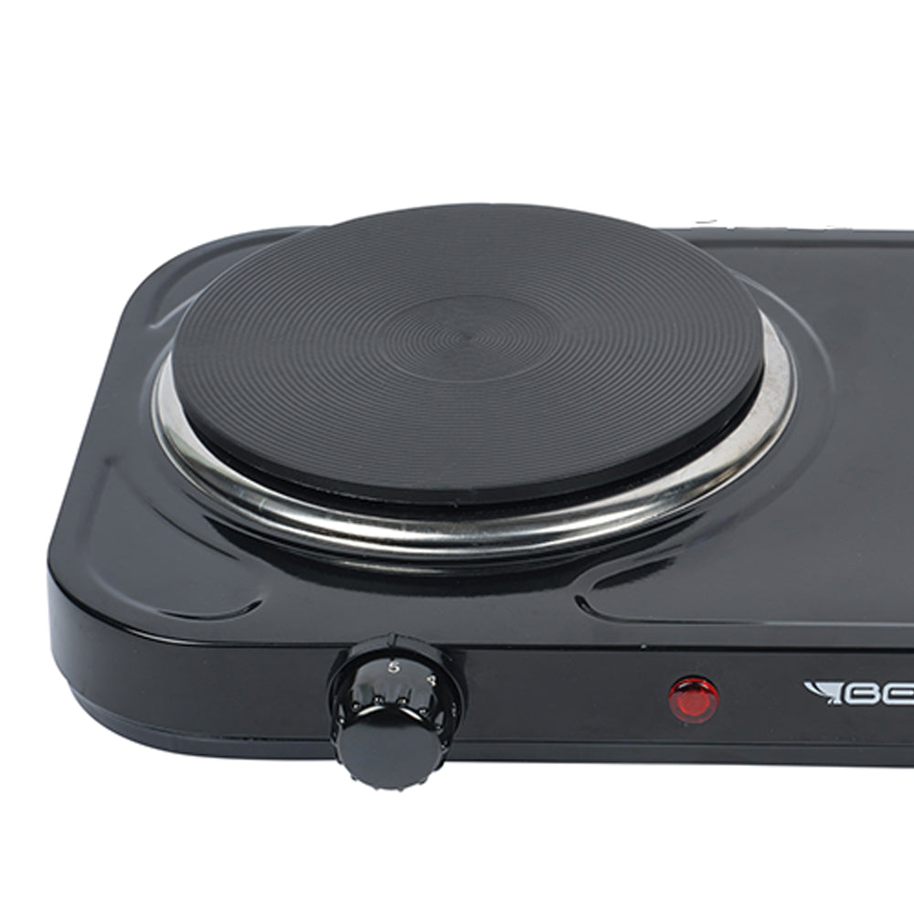Fogão Portátil de Mesa Eletrico 2 Boca Ad-s201 2000w 220v Preto Best
