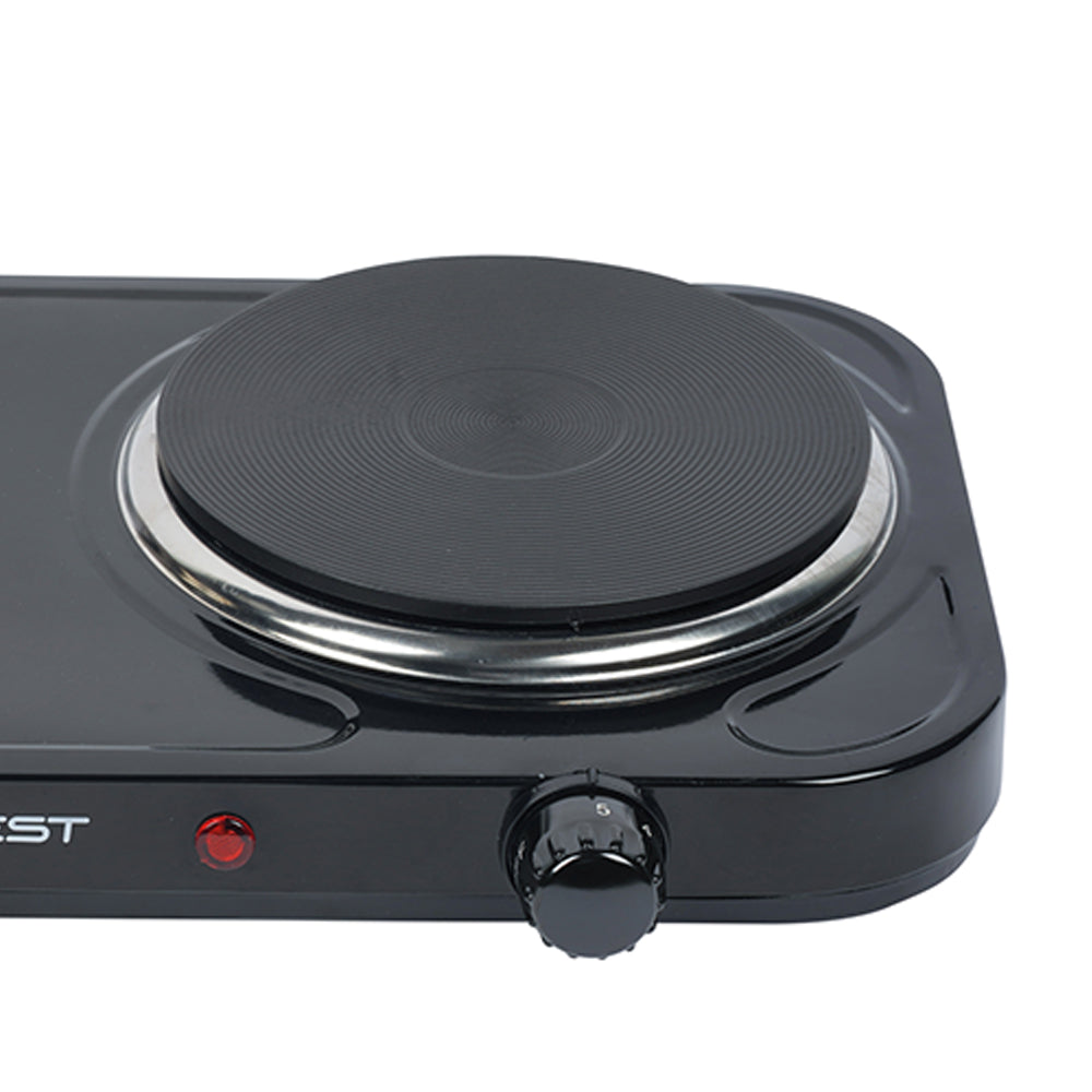 Fogão Portátil de Mesa Eletrico 2 Boca Ad-s201 2000w 220v Preto Best