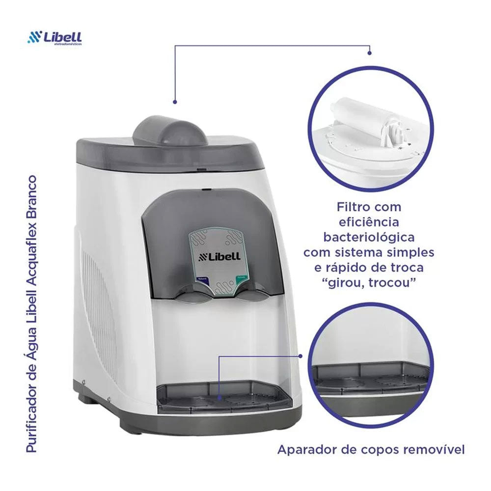 Purificador Compressor de Água Refrigerado Acquaflex Branco 127v Libell