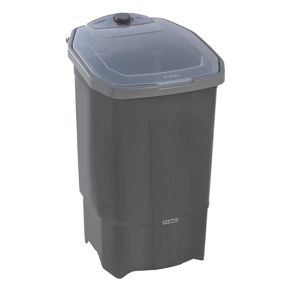 TANQUINHO DE LAVAR ROUPA SEMI AUTOMÁTICO LAVADORA 20,5KG LIBELL COM SISTEMA DE TURBILHONAMENTO COR PRATA