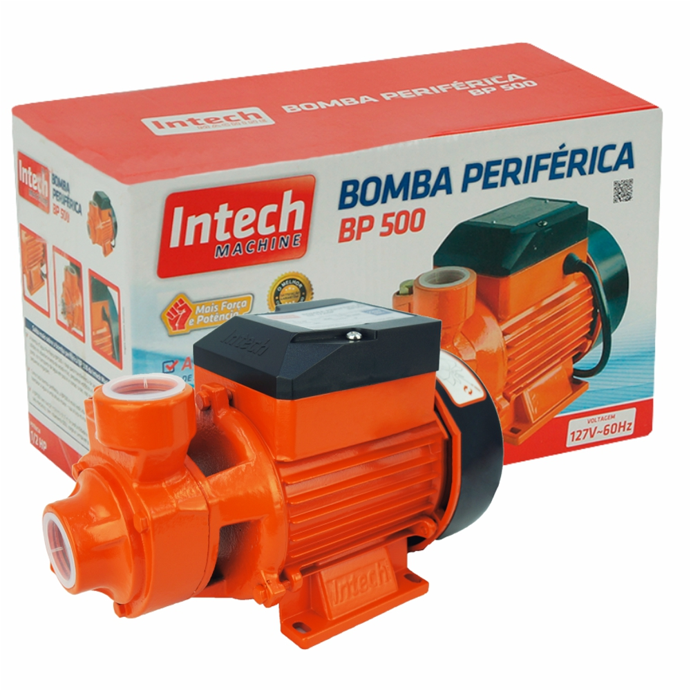 Bomba D?água Periférica Água Limpa Bp500 ½cv 60hz 127v Intech Machine