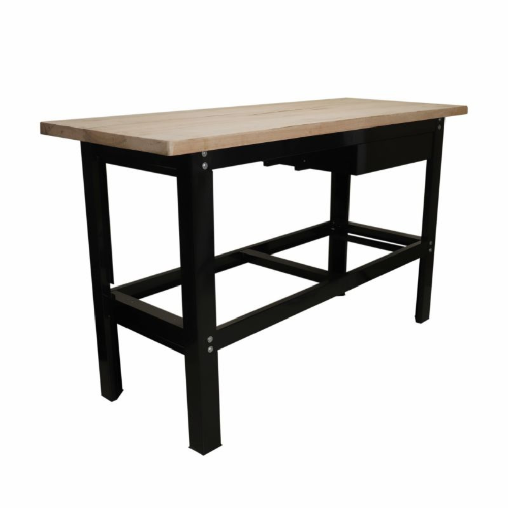 Bancada Multiuso para Oficina LYNUS 1,5m x 60cm Preta com 1 Gaveta BML-1500