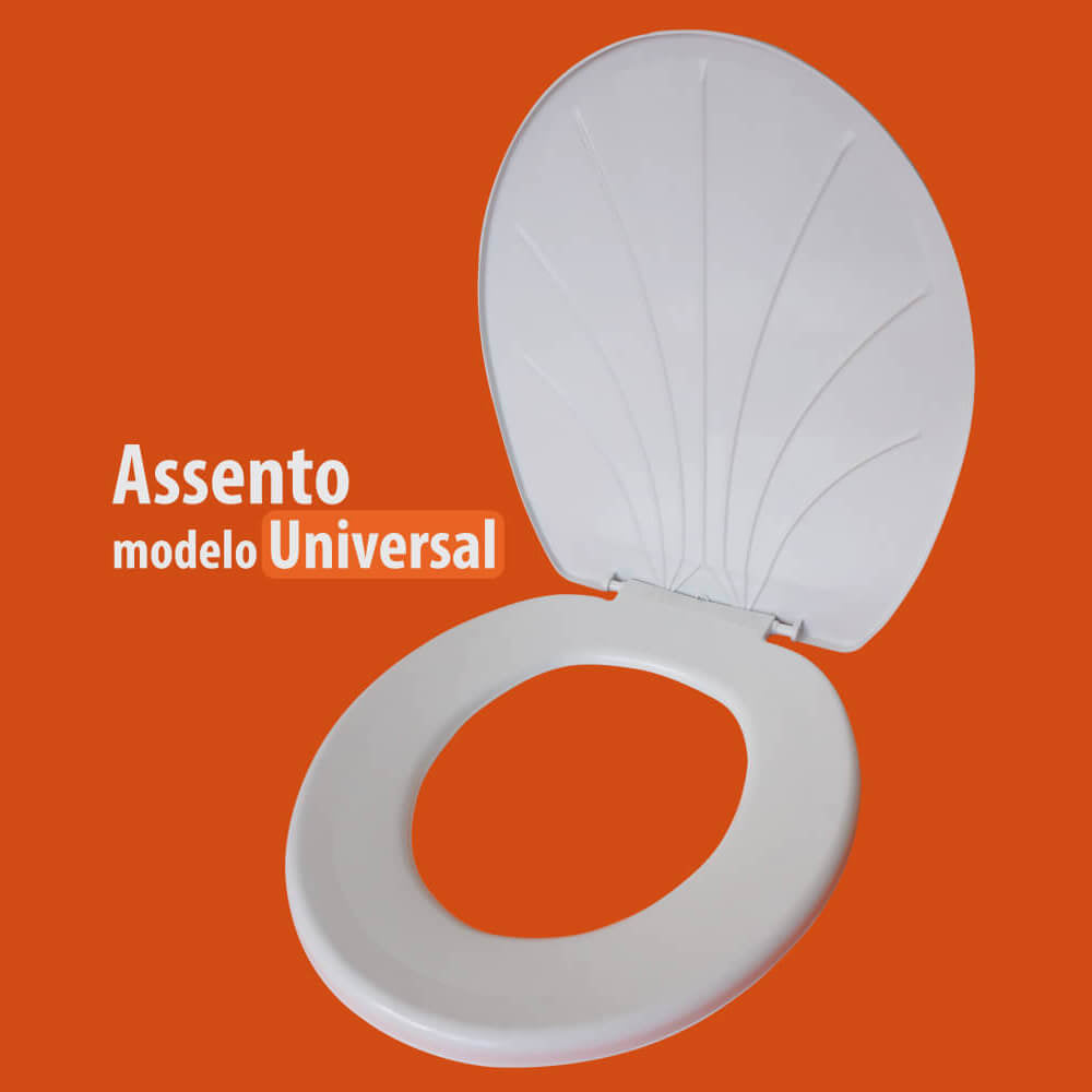 ASSENTO TAMPA DE VASO OVAL SANITÁRIO UNIVERSAL