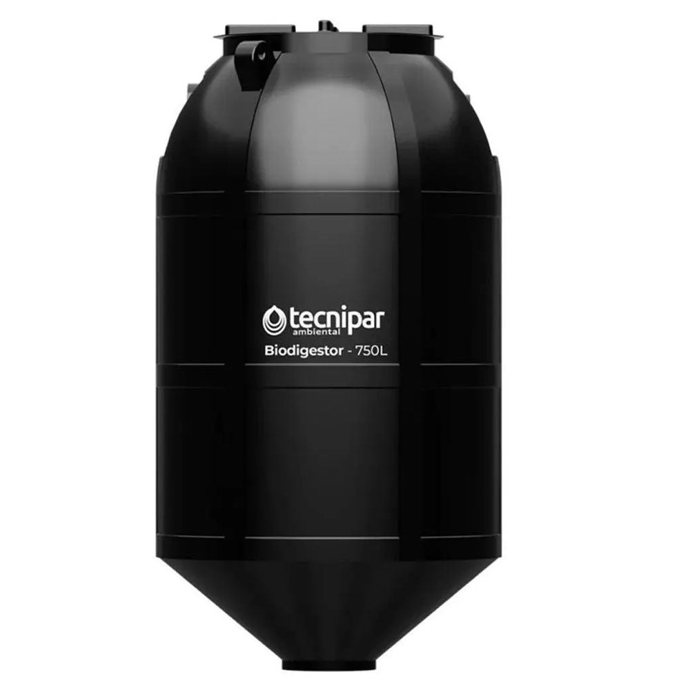 FOSSA SEPTICA BIODIGESTOR PARA ESGOTO 750L/ DIA TECNIPAR PRETA 168CM