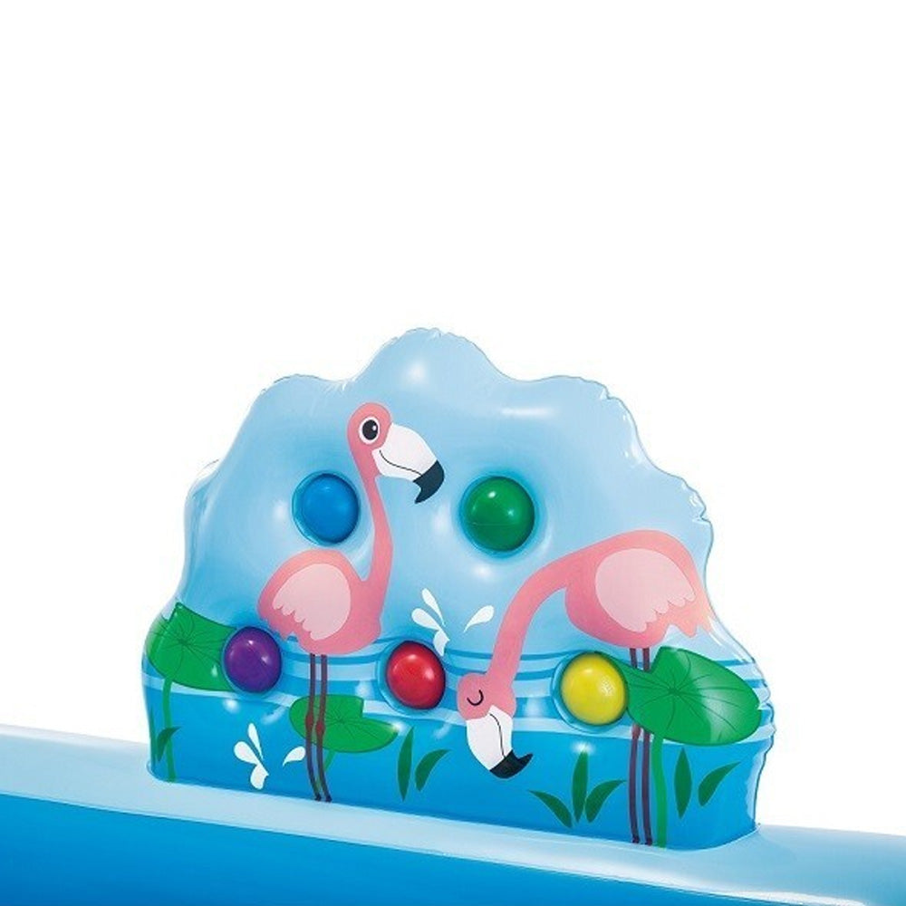 Piscina Infantil Inflável Playground Aventura na Floresta 493 Litros Com Bomba de Ar Manual 3 Bicos Intex