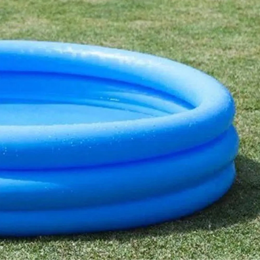 Piscina Infantil Inflável Redonda 581 Litros Intex Com Inflador Fole de Pé Grande