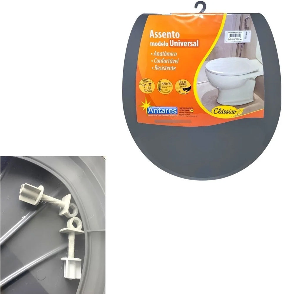 ASSENTO TAMPA DE VASO OVAL SANITÁRIO UNIVERSAL