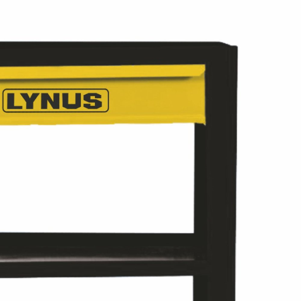 Carrinho de Ferramentas Aberto LYNUS com 3 Prateleiras e 1 Gaveta CFL601