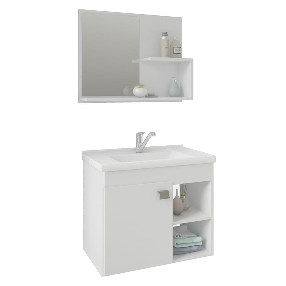 CONJUNTO PARA BANHEIRO COM 1 PORTA E CUBA BIA MGM