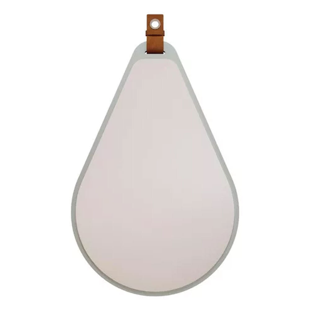 Espelheira Gota para Decoração de Banheiro, Quarto, Sala, Escritório Mdf 50x76cm Cappuccino Mgm