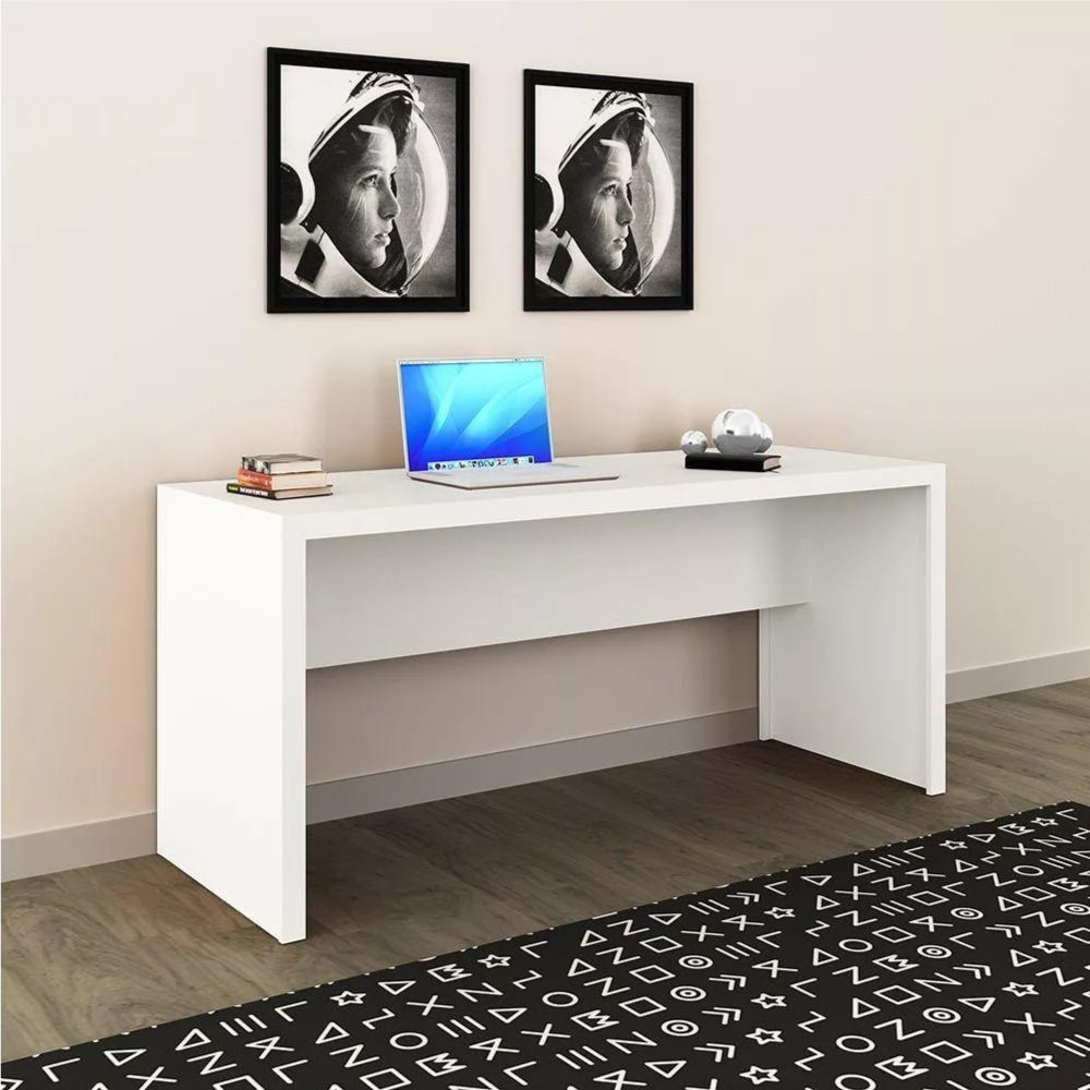 Mesa de Escritório Escrivaninha Para Computador 163cm Tecnomobili ME4109 Cor Branca