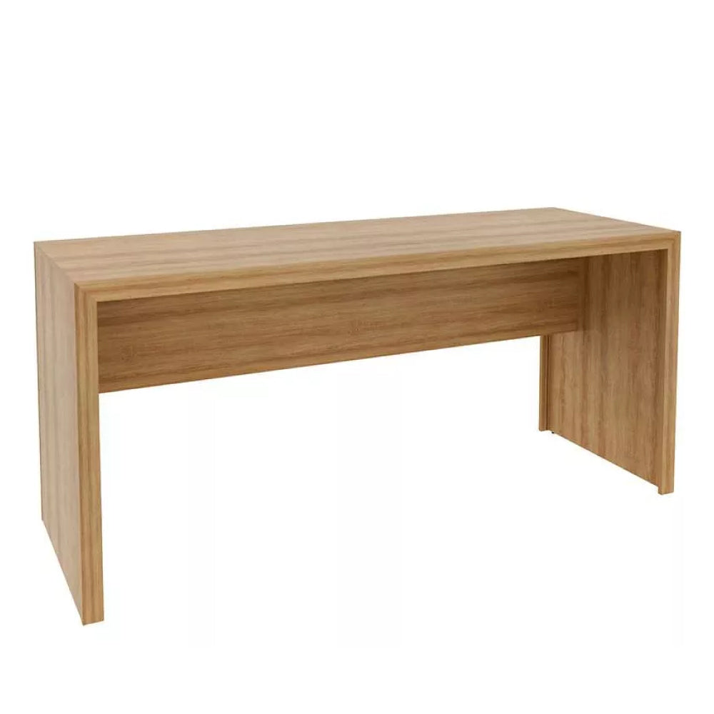 Mesa de Escritório Escrivaninha Para Computador 163cm Tecnomobili ME4109 Cor Amendoa
