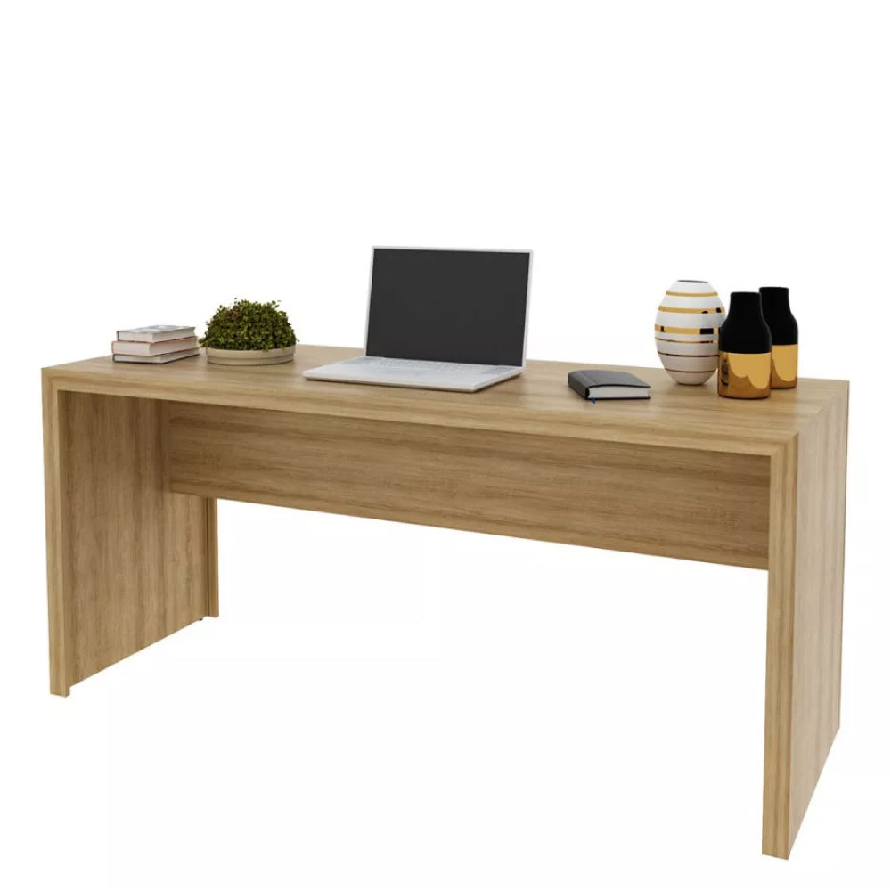 Mesa de Escritório Escrivaninha Para Computador 163cm Tecnomobili ME4109 Cor Amendoa