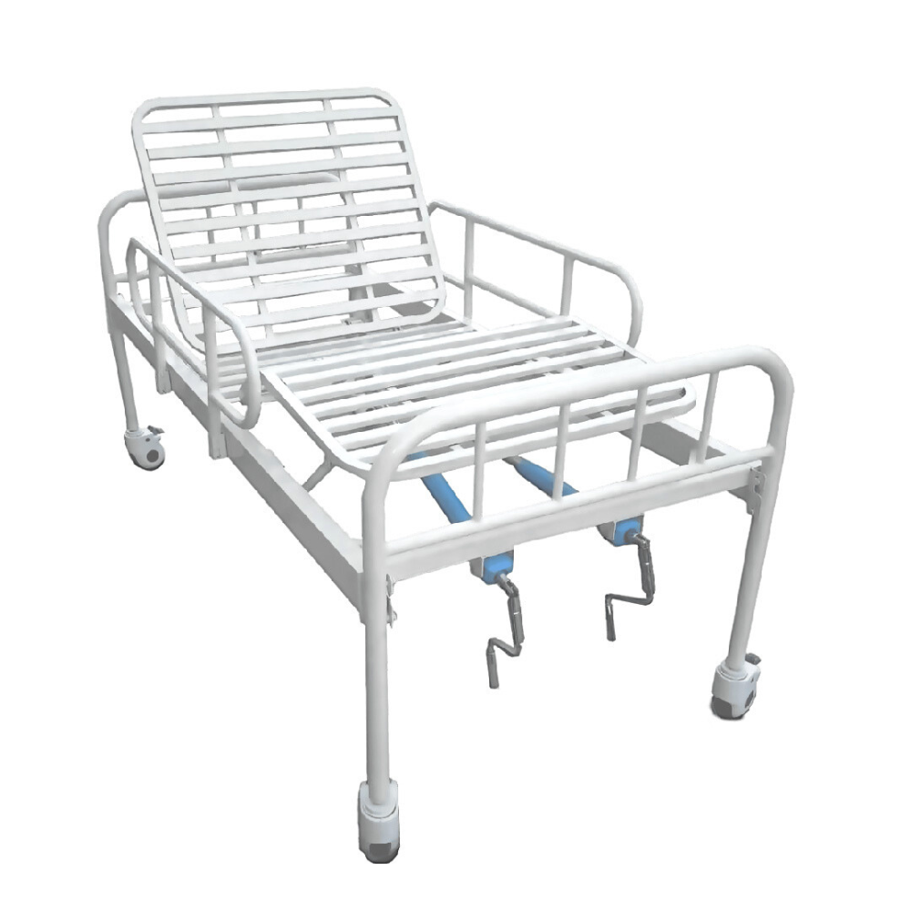 Combo Cama Hospitalar DX2 2 Movimentos até 180kg com Rodas e Grades Dellamed