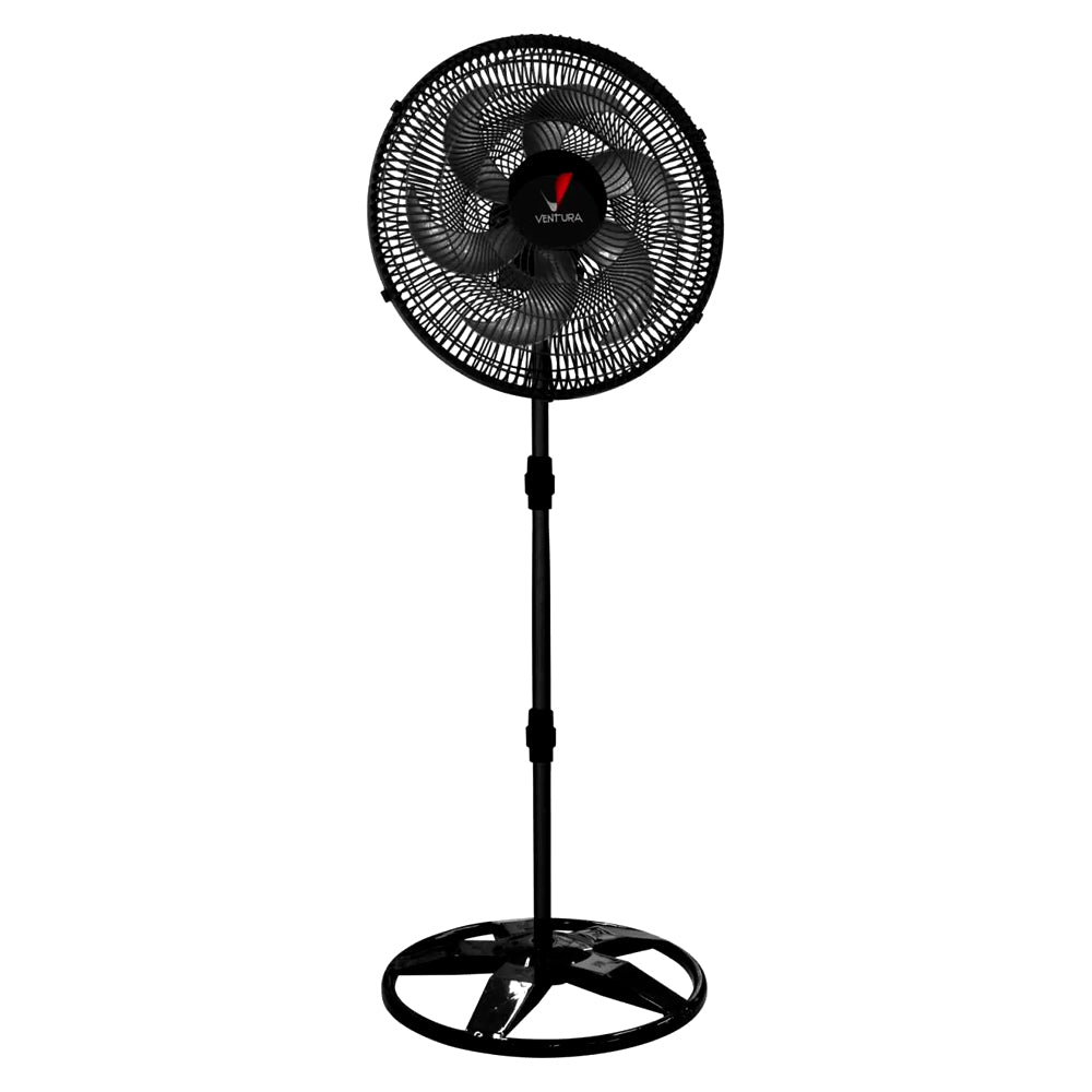 Ventilador Oscilante de Coluna Bivolt 50cm 6 Pás Preto Ventidelta