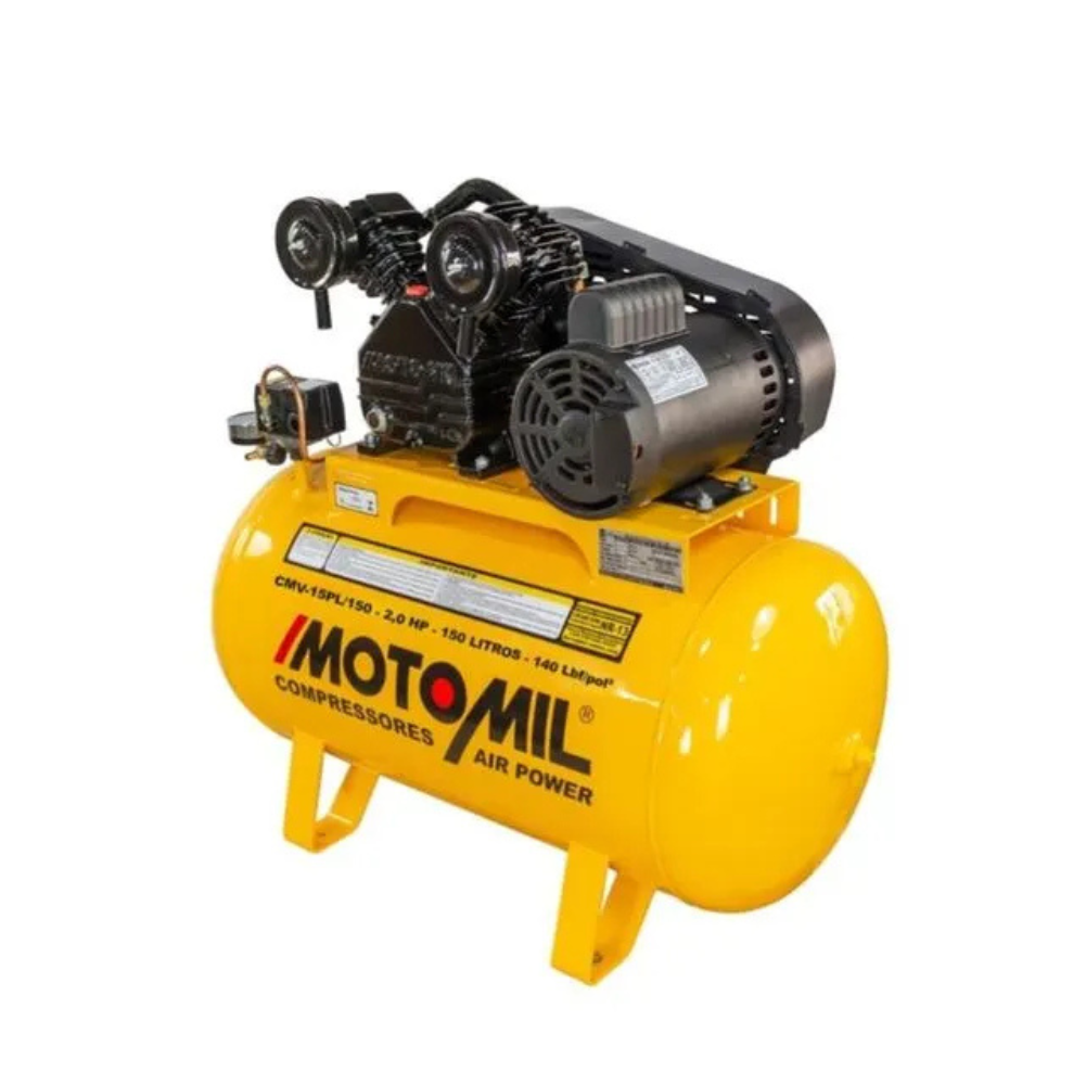 Compressor de Ar Air Power 15 Pés 150L 3HP Bivolt MOTOMIL-CMV-15PL/150