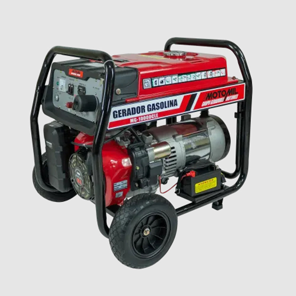 GERADOR DE ENERGIA A GASOLINA 18CV 4T MONOFÁSICO MG10000CLE MOTOMIL