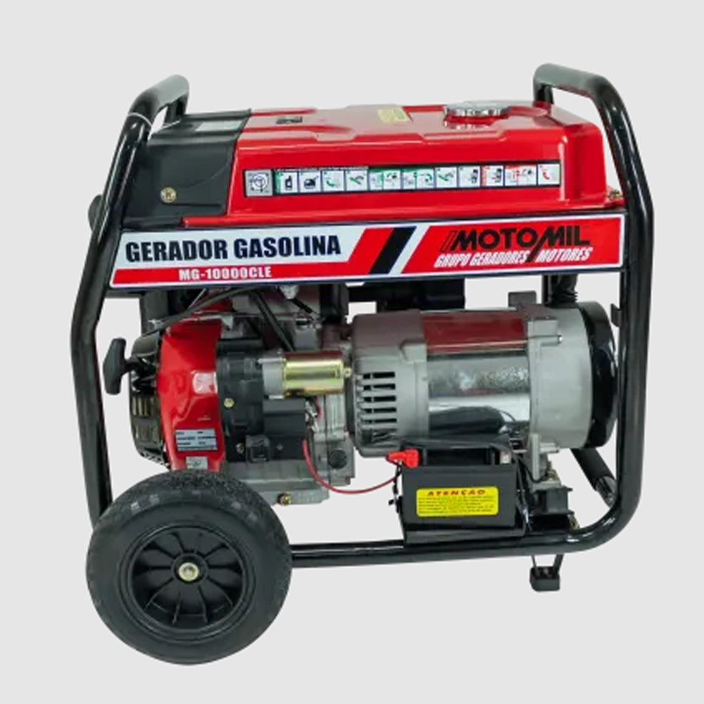 GERADOR DE ENERGIA A GASOLINA 18CV 4T MONOFÁSICO MG10000CLE MOTOMIL