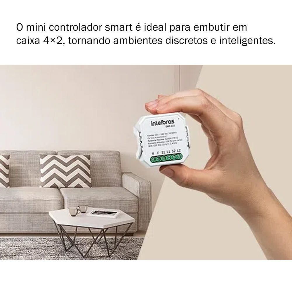 Interruptor Controlador de Cargas Wifi 1/1 Ews 211 Intelbras