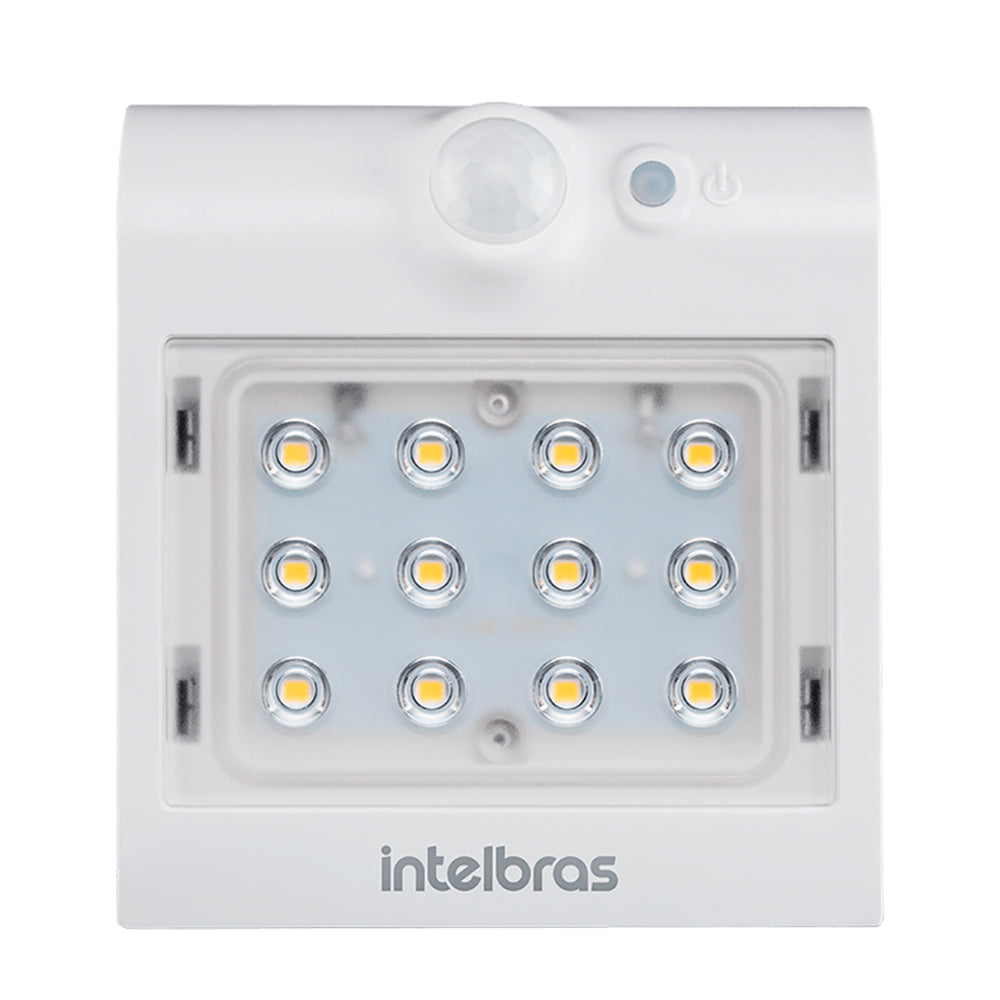 Arandela Solar Integrada Asi 220 para Parede Externa Luz Branca Intelbras