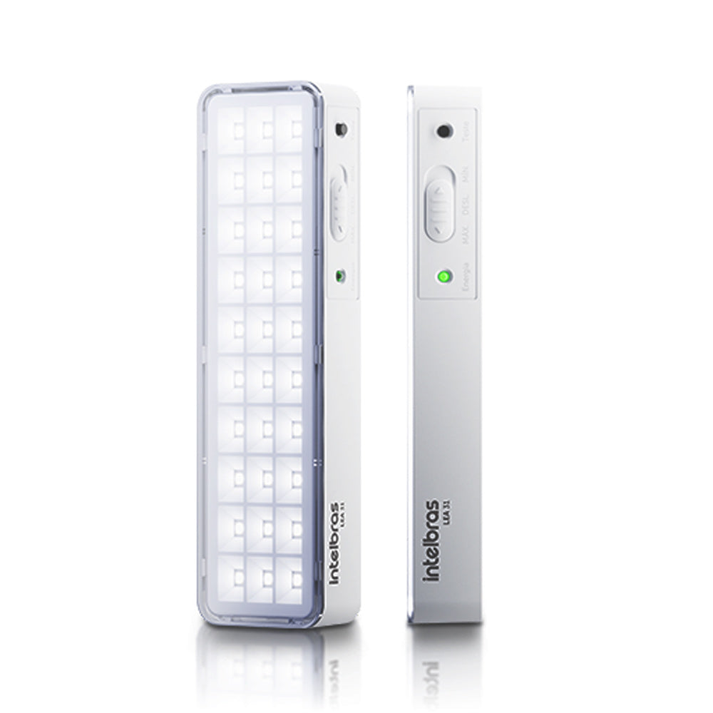 Luminária Luz de Emergência LED Intelbrás Autônoma Lea 31 Com 30 LEDs Branco Bivolt