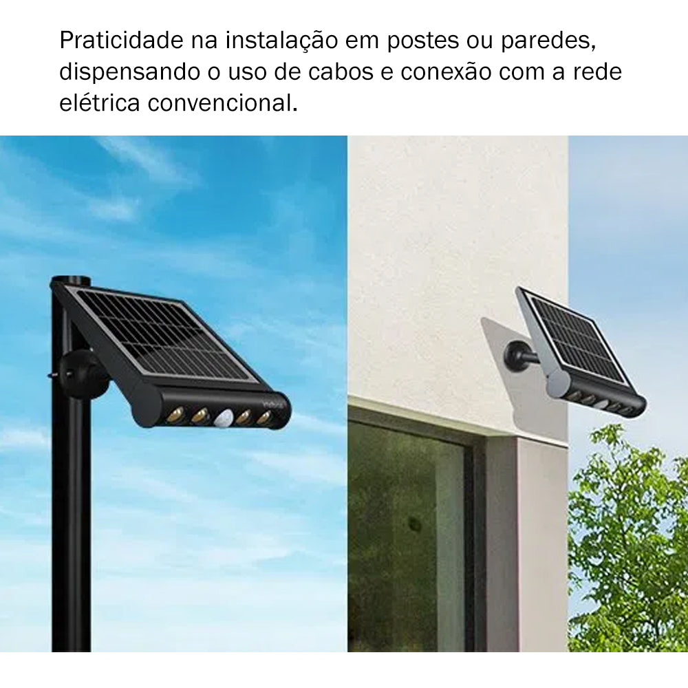 Luminária Solar 2 em 1 Multifuncional para Jardins, Parques, Fachadas Lsm 950 Intelbras