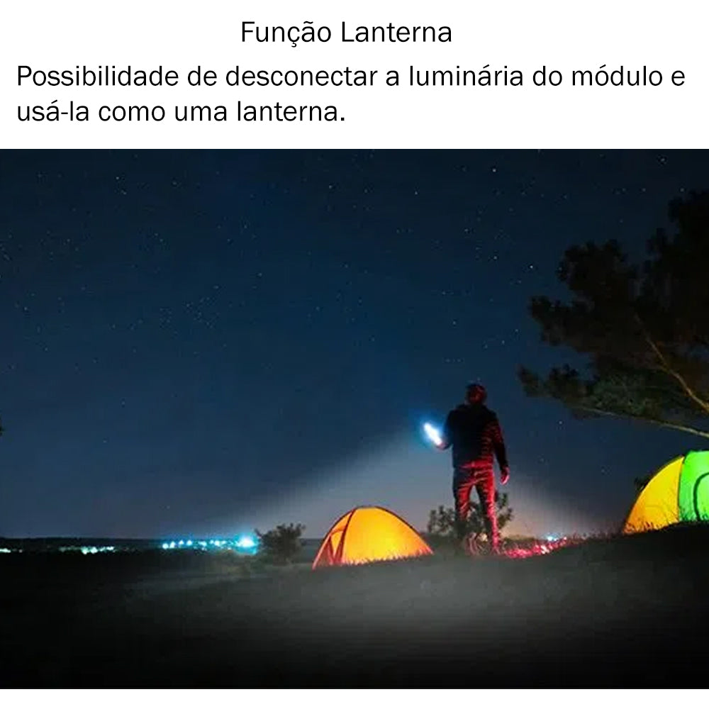 Luminária Solar 2 em 1 Multifuncional para Jardins, Parques, Fachadas Lsm 950 Intelbras