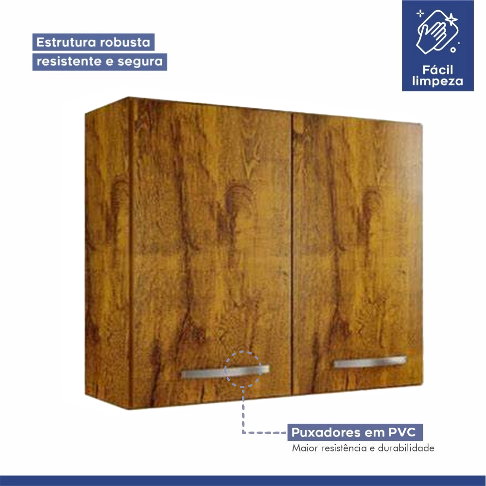 Armário Aéreo 2 Portas para Cozinha Valencia Rovere Kaiki