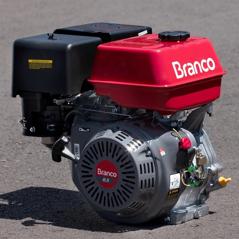 MOTOR À GASOLINA PARTIDA MANUAL B4T8.5H 4T 270CC 8.5HP BRANCO